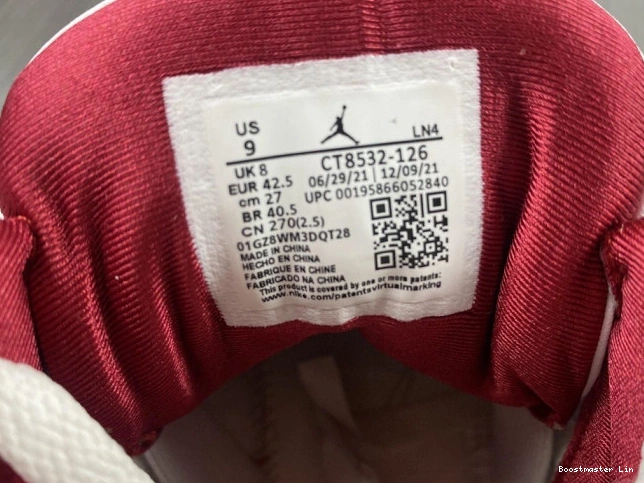 Bmlin 3 Cardinal Retro Red CT8532-126 Jordan 0710